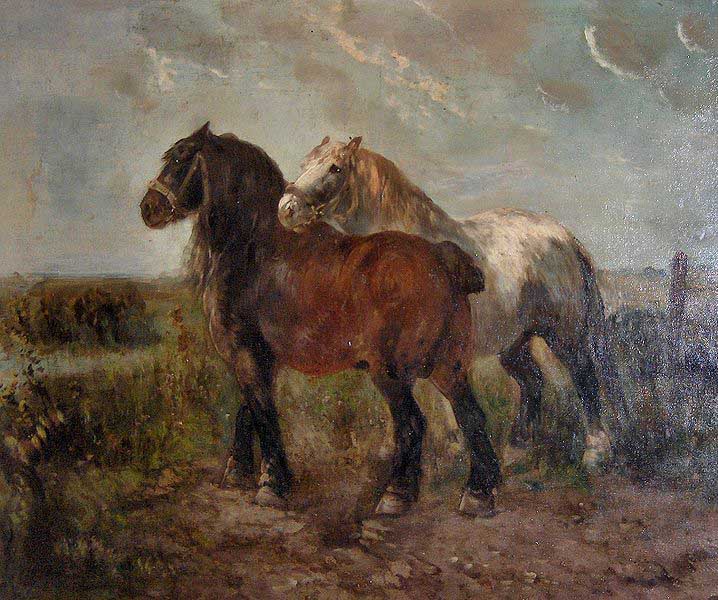 Brabant draught horses